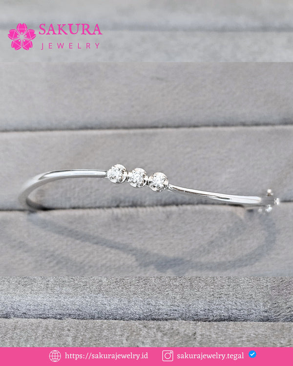 Diamond Bangle Code D6WDHN Berlian Natural