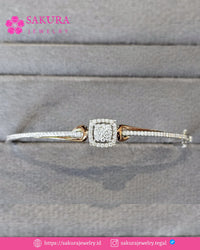 Diamond Bangle Code D6WPZ3 Berlian Natural