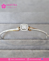 Diamond Bangle Code D6WPZ3 Berlian Natural