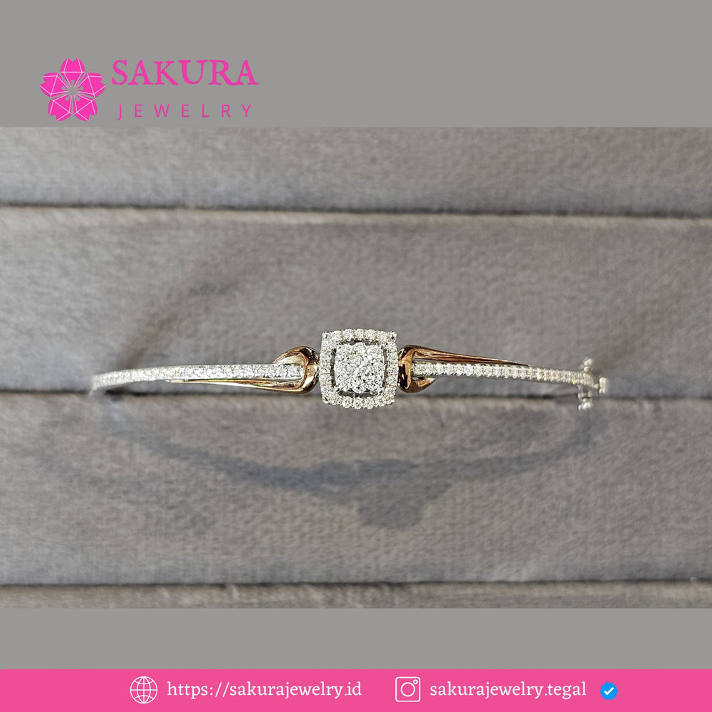 Diamond Bangle Code D6WZNY Berlian Natural