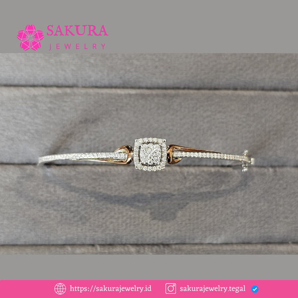 Diamond Bangle Code D6WZNY Berlian Natural