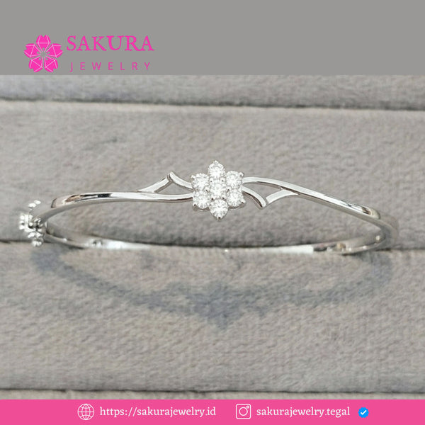 Diamond Bangle Code D6XD8R Berlian Natural