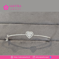 Diamond Bangle Code D6XJ0T Berlian Natural