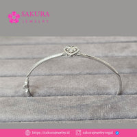 Diamond Bangle Code D6XJ0T Berlian Natural