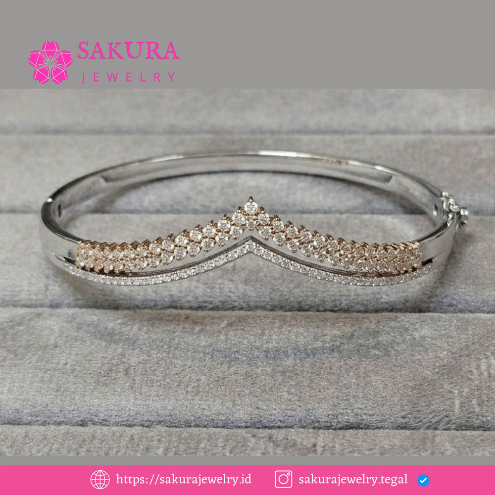 Diamond Bangle Code D6Y26P Berlian Natural