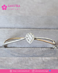 Diamond Bangle Code D6Y4A9 Berlian Natural