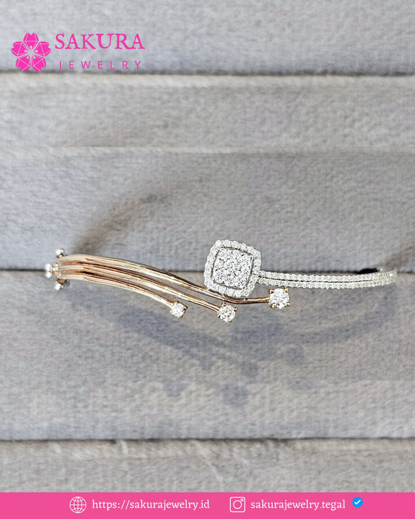 Diamond Bangle Code D6Y53G Berlian Natural
