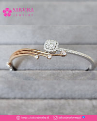 Diamond Bangle Code D6Y53G Berlian Natural