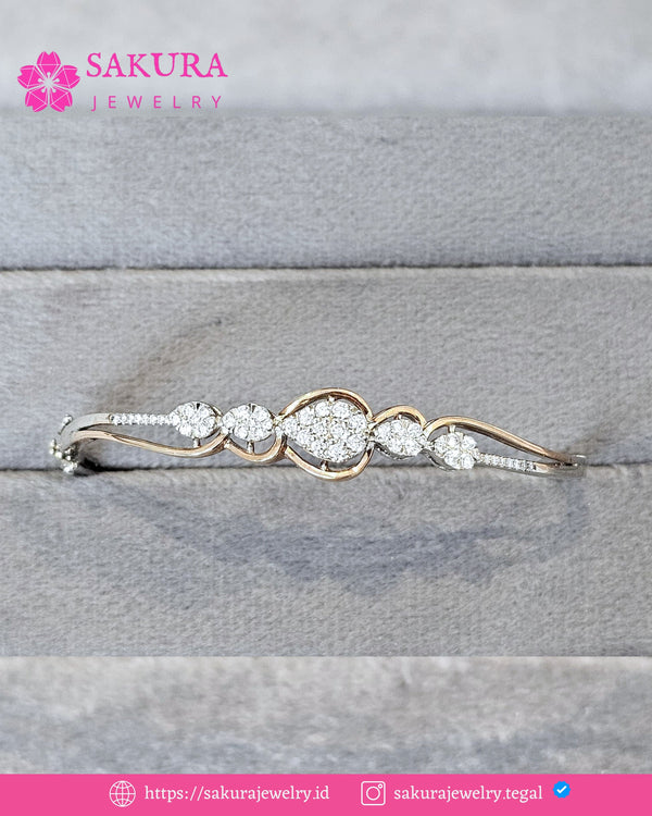Diamond Bangle Code D6Y54U Berlian Natural