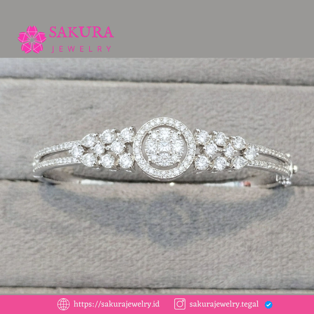 Diamond Bangle Code D6Y71D Berlian Natural