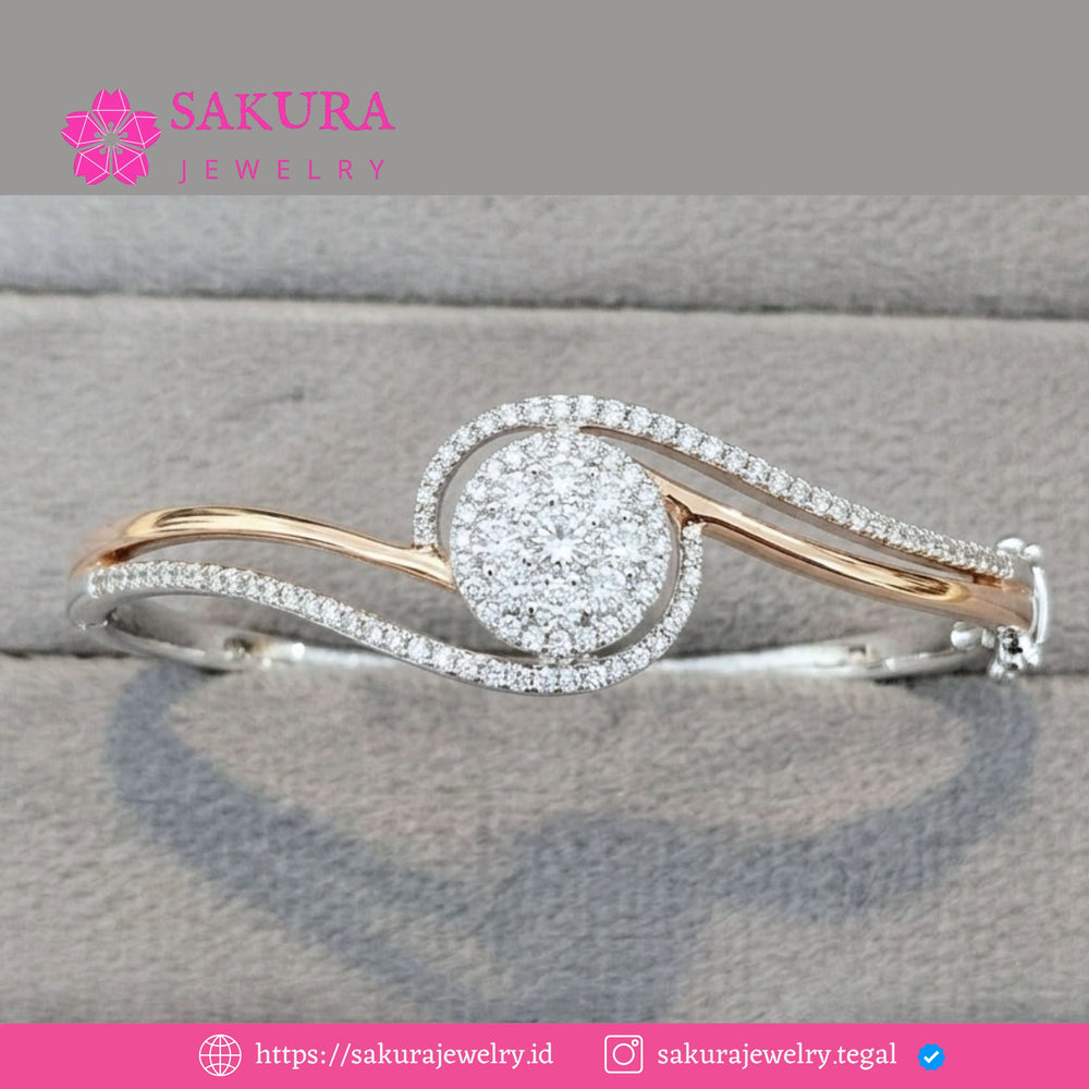 Diamond Bangle Code D6Y77X Berlian Natural