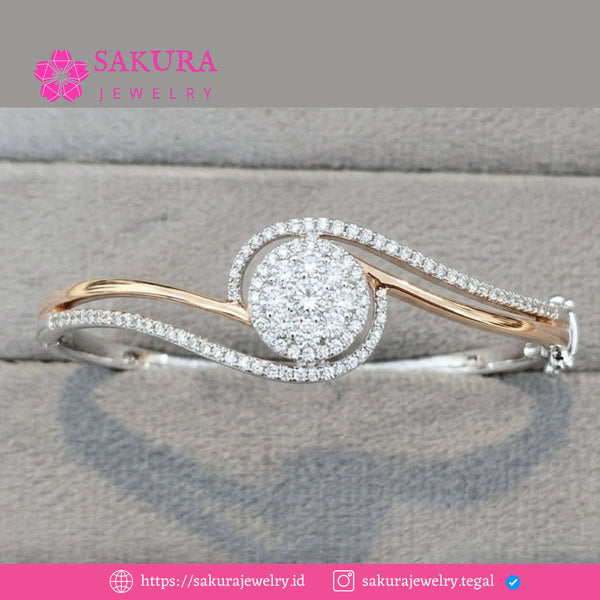 Diamond Bangle Code D6Y77X Berlian Natural