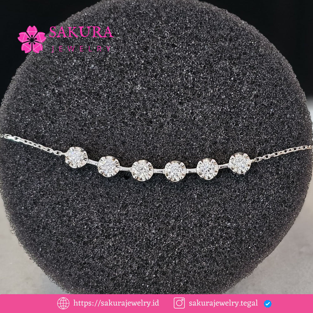 Diamond Bangle Code D0WVYR Berlian Natural