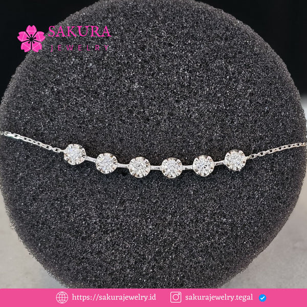 Diamond Bangle Code D0WVYR Berlian Natural