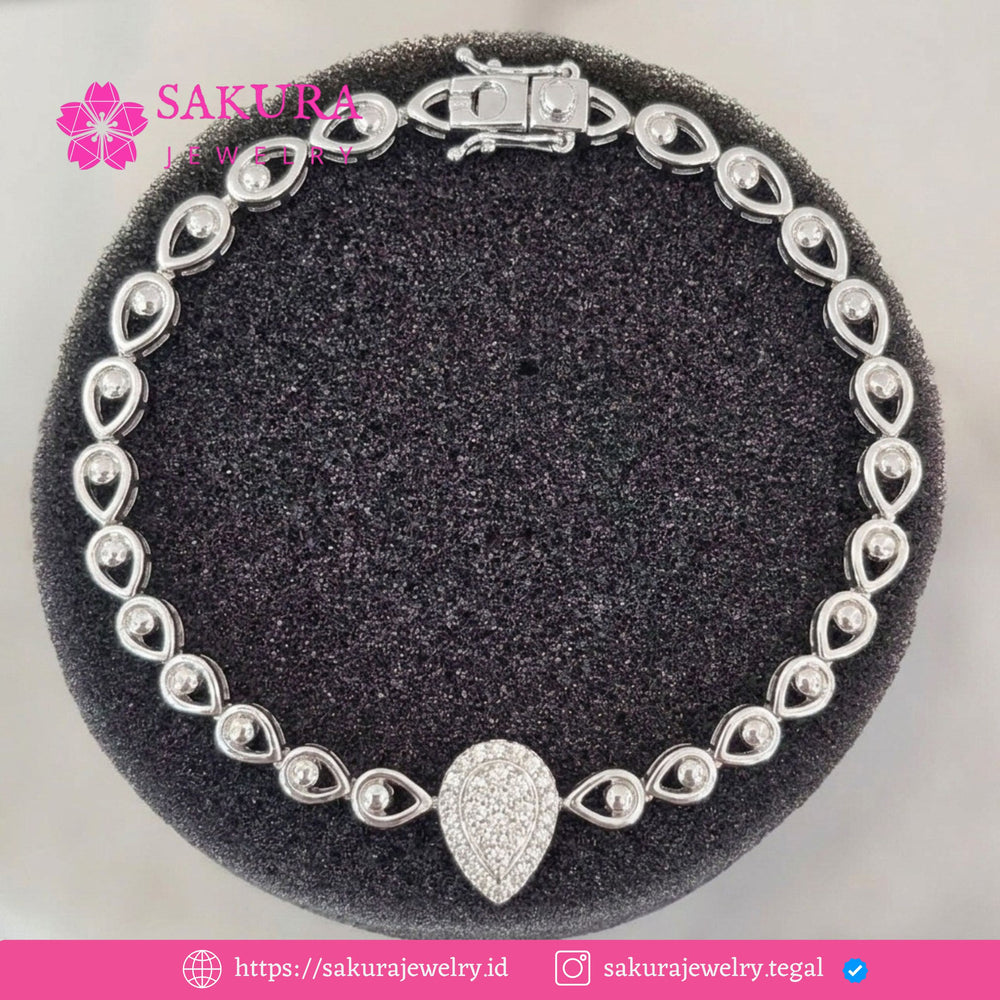 Diamond Bangle Code D2WX3R Berlian Natural