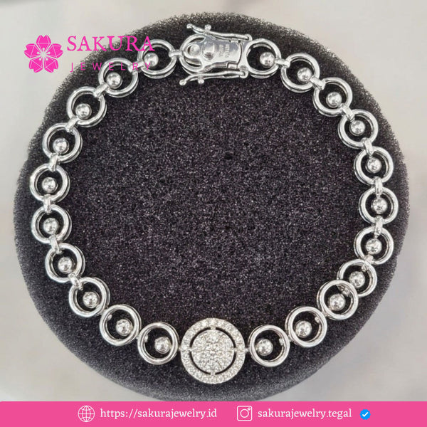 Diamond Bangle Code D2X1L6 Berlian Natural