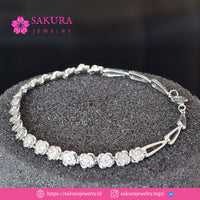 Diamond Bangle Code D5X01W Berlian Natural