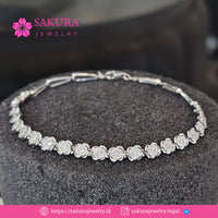 Diamond Bangle Code D5X01W Berlian Natural