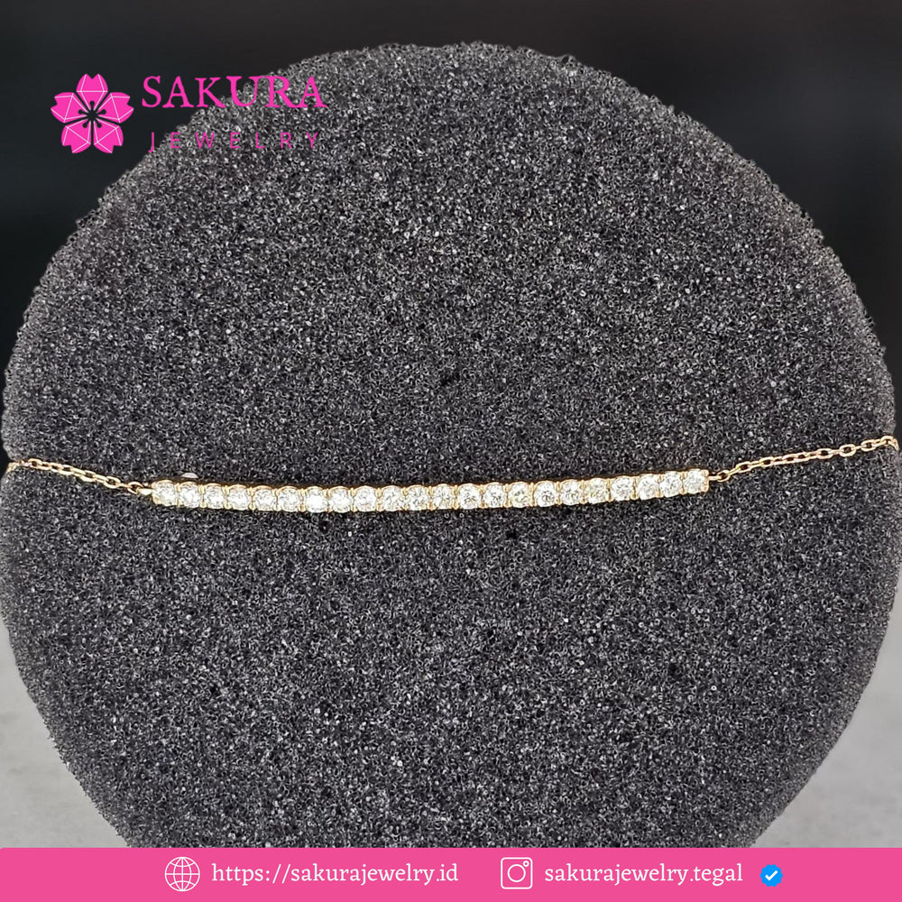 Diamond Bangle Code D6W7F3 Berlian Natural