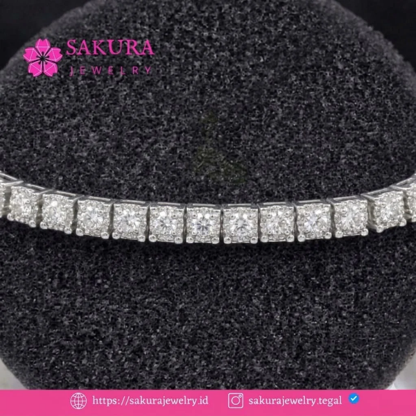 Diamond Bangle Code D6XAXP Berlian Natural