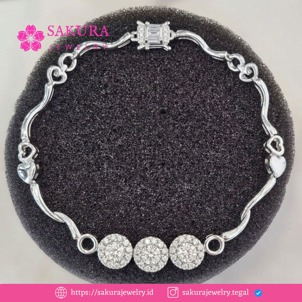 Diamond Bangle Code D6Y5RE Berlian Natural