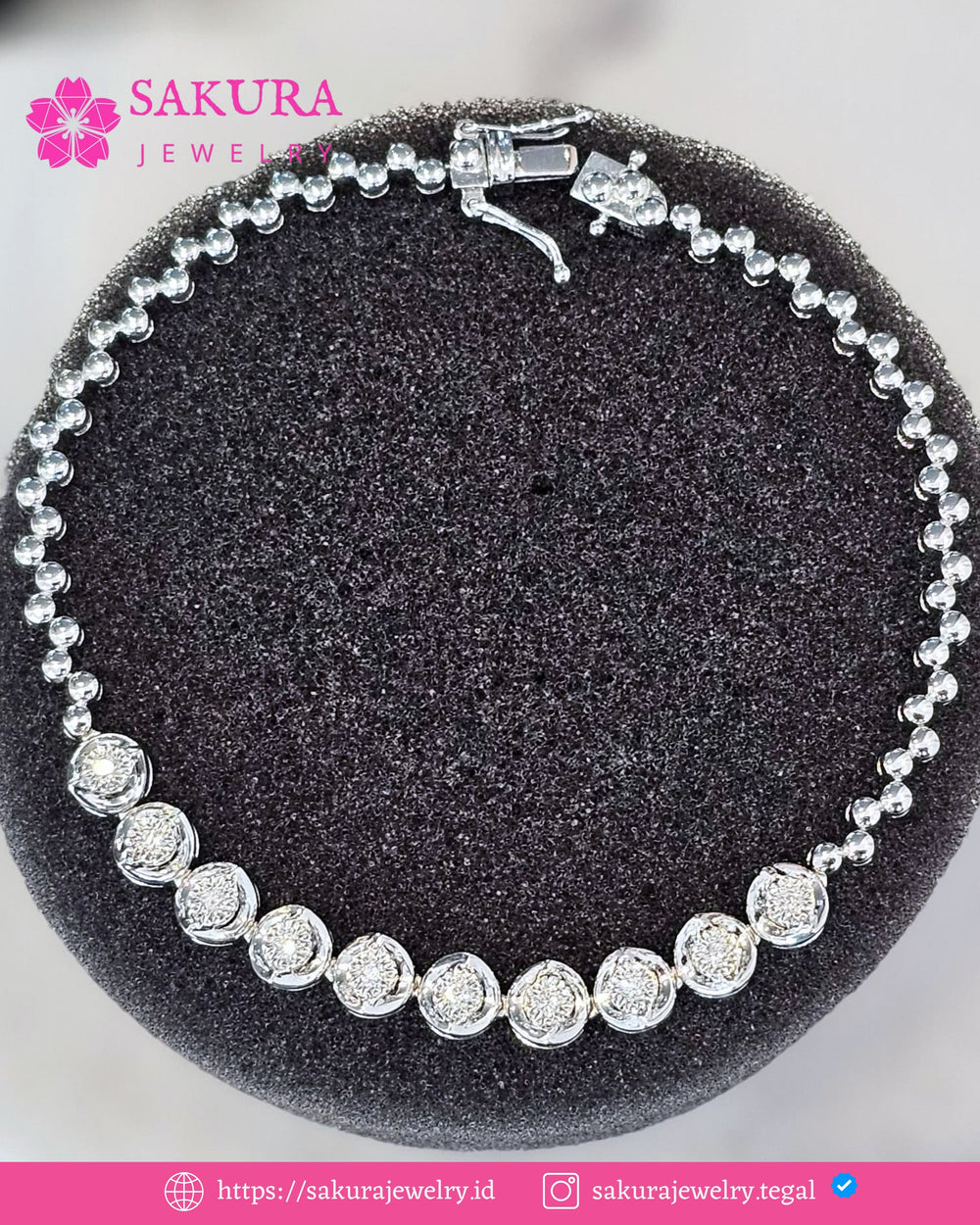 Diamond Bangle Code D6Y7ND Berlian Natural