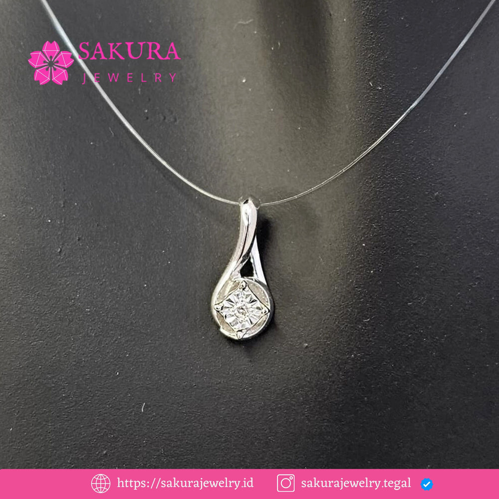 Diamond Liontin Code D2X9PG Berlian Natural