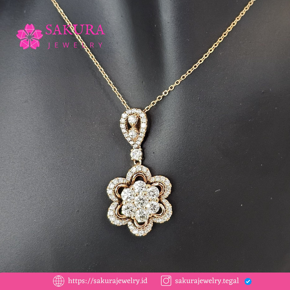 Diamond Liontin Code D5XZA1 Berlian Natural
