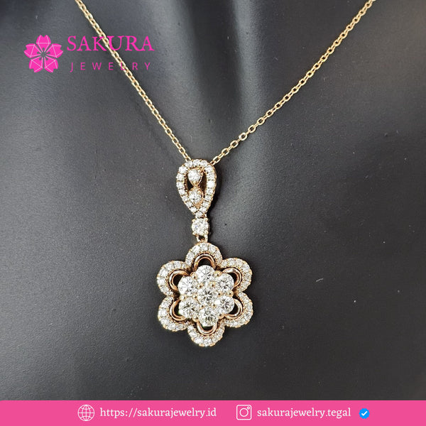 Diamond Liontin Code D5XZA1 Berlian Natural
