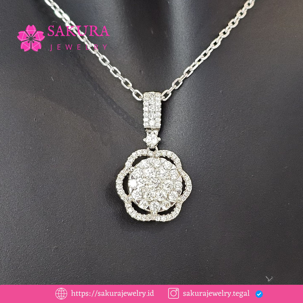 Diamond Liontin Code D6X8S2 Berlian Natural
