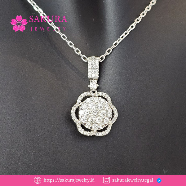 Diamond Liontin Code D6X8S2 Berlian Natural