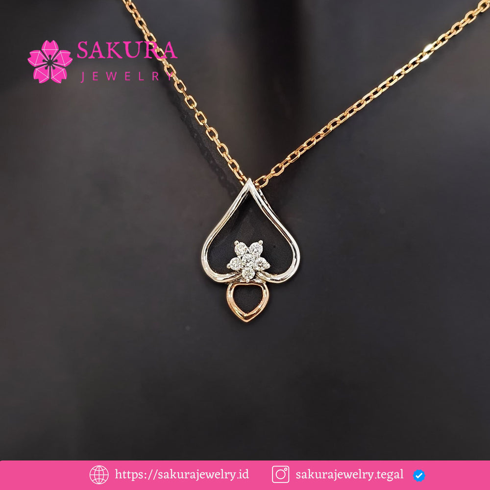 Diamond Liontin Code D6XV04 Berlian Natural