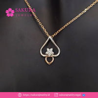 Diamond Liontin Code D6XV04 Berlian Natural