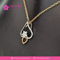 Diamond Liontin Code D6XV04 Berlian Natural